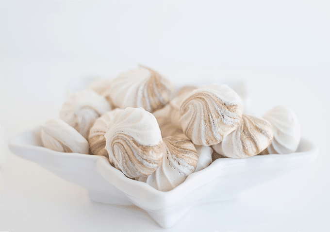 Mocha Meringue Cookies