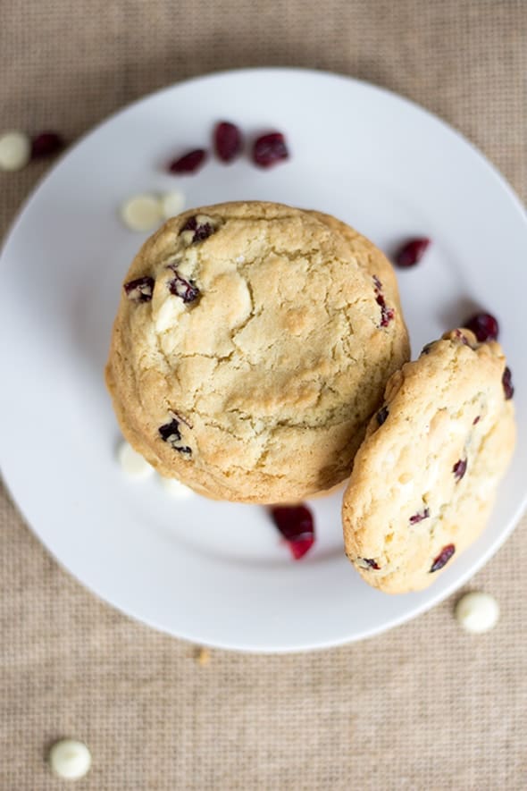 Cranberry White Chocolate Chip Cookies