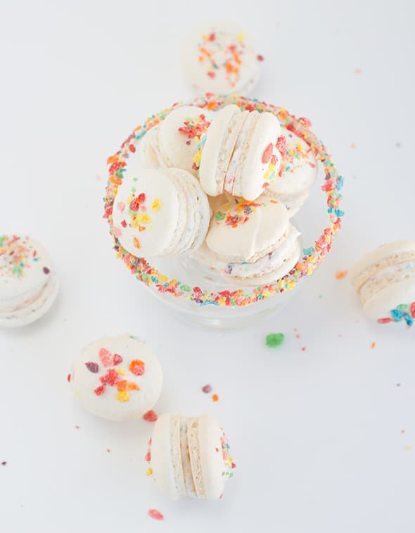 Fruity Pebbles French Macarons