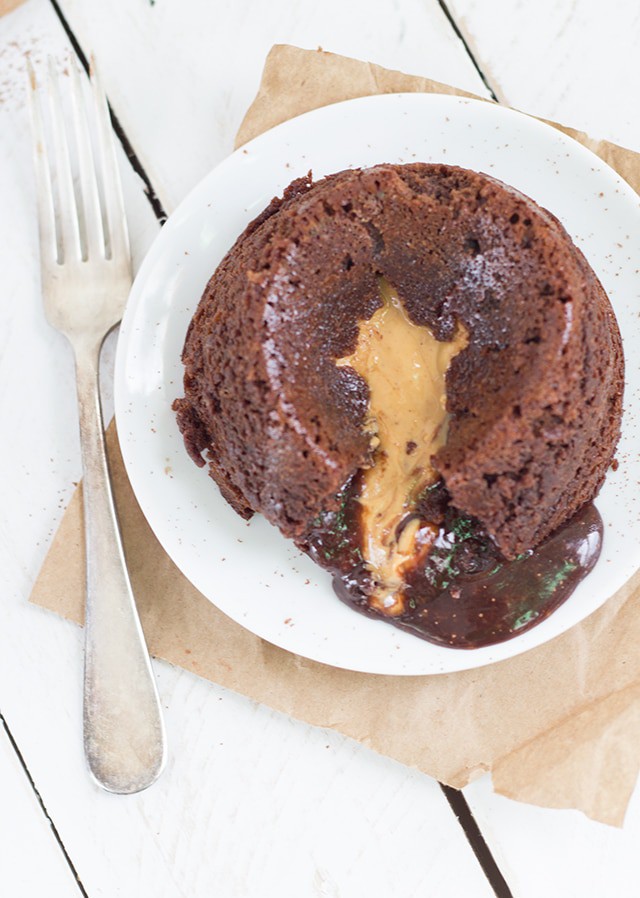 Peanut Butter Chocolate Lava Cake