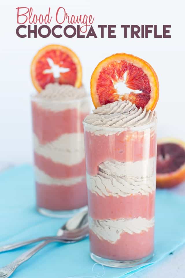 Blood Orange Chocolate Trifles