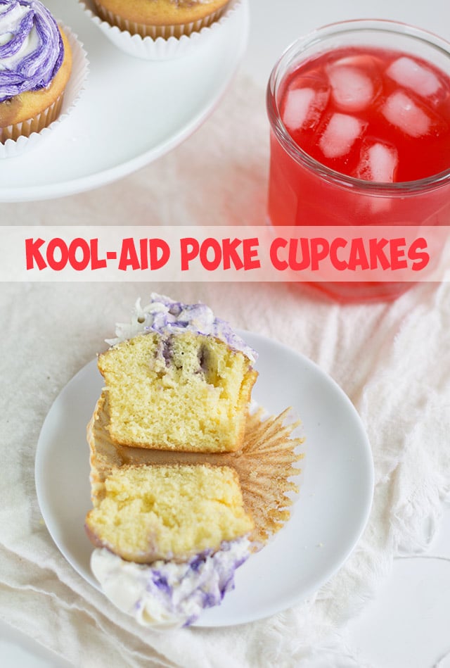 Kool-Aid Poke Cupcakes