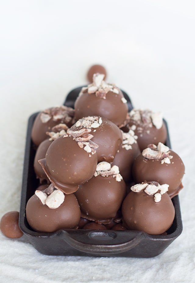 Malted Milk Chocolate Truffles