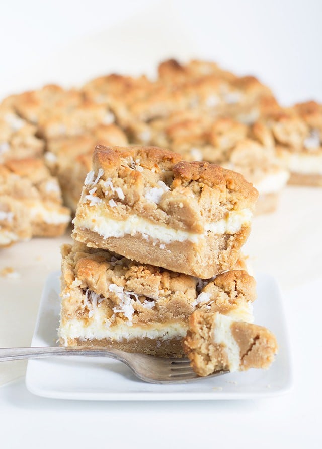 Peanut Butter Coconut Cheesecake Bars