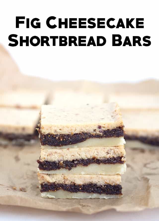 Fig Cheesecake Shortbread Bars