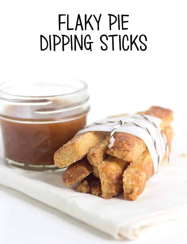 Flaky Pie Dipping Sticks - The perfect snack for pie crust lovers. They're incredibly flaky and lightly sweetened. One of my favorite snacks!