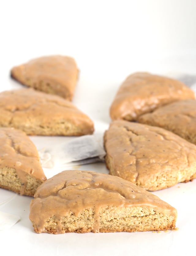 Sweet Tea Scones with a sweet tea glaze. This is the best tasting scone I've had yet!