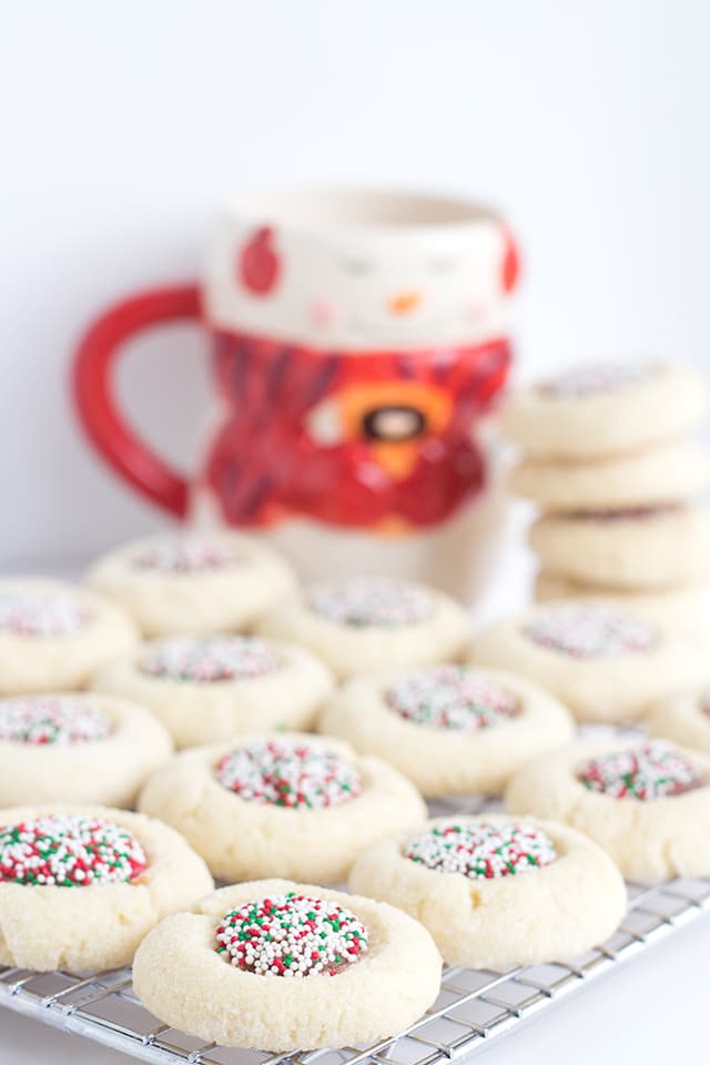 Candy Thumbprint Cookies