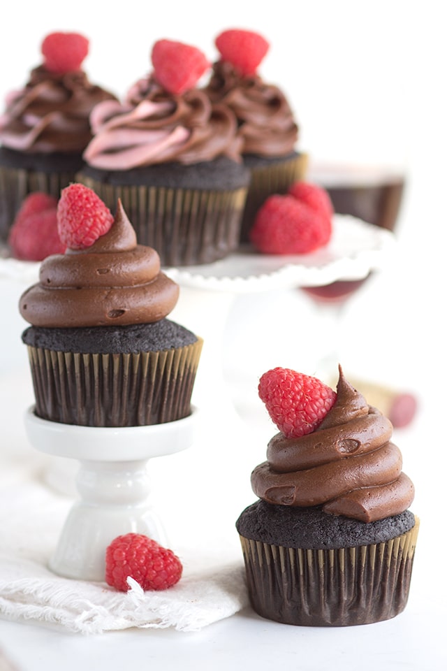 Red Wine Chocolate Cupcakes