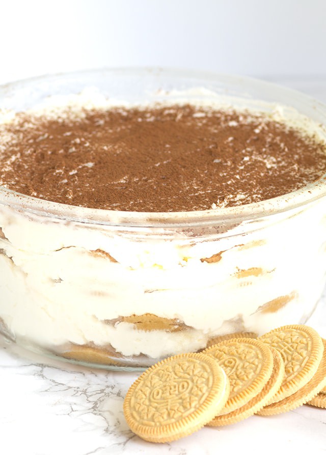 Frozen Oreo Tiramisu - boozy and amazing frozen treat perfect for the summer!