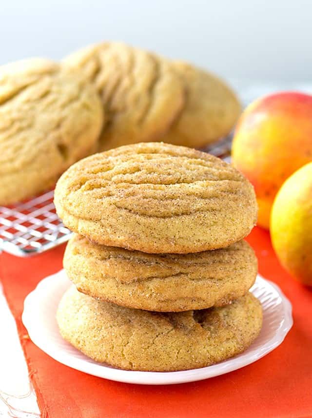 Apple Pie Stuffed Snickerdoodles - apple pie filling stuffed inside thick and fluffy snickerdoodles!