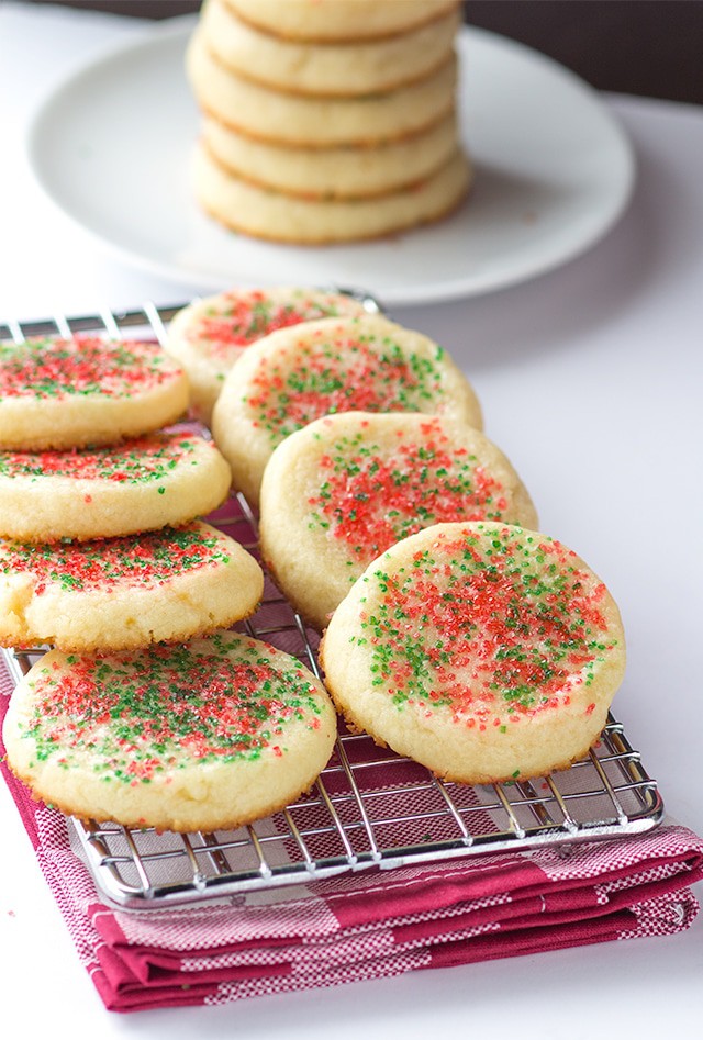 Laughing Cow Sugar Cookies - Soft, tender sugar cookies that only takes 6 ingredients and some sprinkles to make! The cheesy addition is perfection.